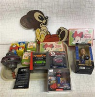 Vtg & New Toy Collectibles: Tin Top, Mickey
