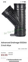 3" drainage pipe wye
