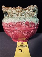1920's Weller Pottery Jardiniere - Majolica Pink