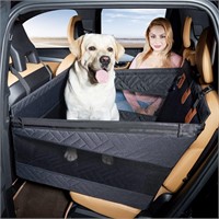Medium Dog Car Seat  Back Seat Extender (Black-L)