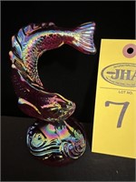 Vintage Fenton Carnival Glass Fish 5.5" H
