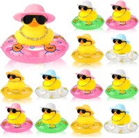 12 pcs Rubber Ducks for Dashboard