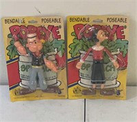 Popeye and Olive Oil Bendable Figures