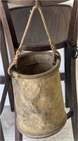Canvas Bucket with Rope Handle