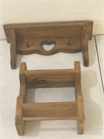 Wooden Heart Shelves