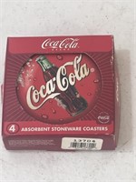 Coca Cola Stoneware Coaster Set