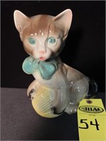 1950's Ceramic Cat Planter 8.5"