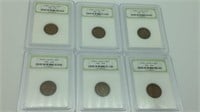 Early Lincoln Cent lot of 6
