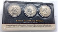 Susan B Anthony Uncirculated Dollar Set