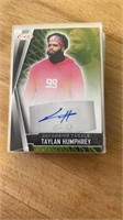 Autograph Football Card Taylan Humphrey