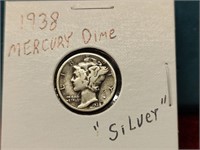 1938 Mercury Dime - Silver