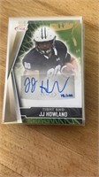 Autograph Football Card JJ Howland