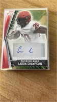 Autograph Football Card Aaron Shampklin