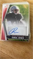 Autograph Football Card Randall Grimes