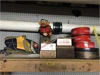 Tins, Antique Monkey Toy, Cigar Boxes & More