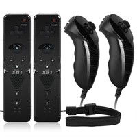 2 Pairs Remote Controller and Nunchuck Controller