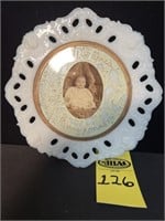 Dilthridge Milk Glass Plate & Instant Ancestor