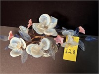 Vintage Glass Flower Arrangement
