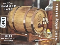 WOOD WHISKEY BARREL RETAIL $49