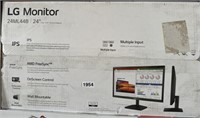 LG MONITOR 24” UNKNOWN CONDITION RETAIL $299