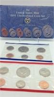 1991 U.S Mint Uncirculated Coin Set P&D