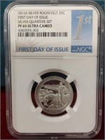 First Day Issue Graded Silver Quarter 2016 - PF