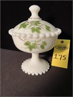Consolidated Hand Painted Covered Candy Dish