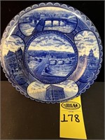 Rowland & Marsellus Co., England Blue Flow Plate