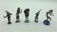 Lot of Pewter Figures