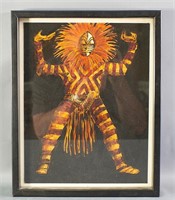 Painting of 'Tribal' Masked Warrior