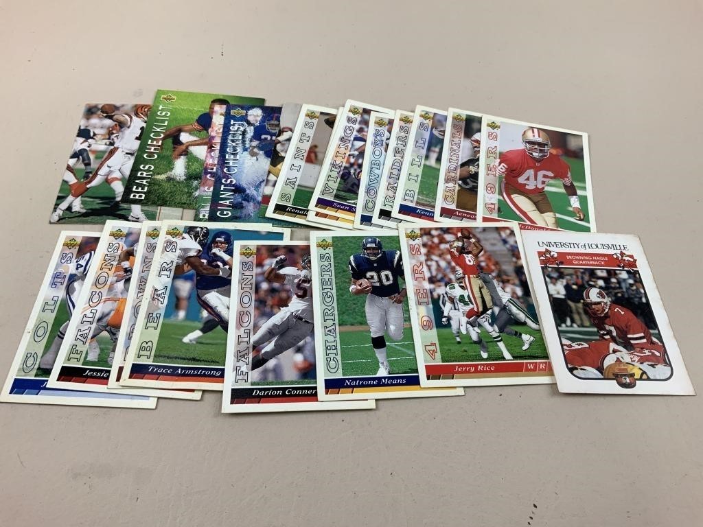 Lot of Misc Football Cards
