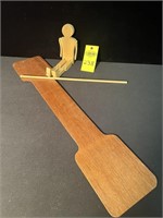 Wooden Limberjack Man With Dancing Board & Stick