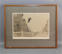 'The Jolly Corner' Etching by Peter Milton