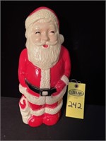 Vintage Jolly Blow Mold Santa 14"