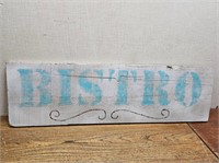 RUSTIC Styled "BISTRO" Sign@8inWx27inLx3/4inT