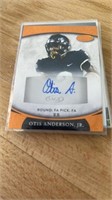 Autograph Football Card Otis Anderson Jr