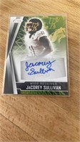 Autograph Football Card Jacorey Sullivan