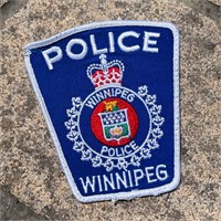 WINNIPEG, BLUE CANADA POLICE SHOULDER PATCH