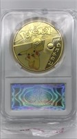 Pokemon Collectible Commemorative Coin Slabbed