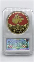 Pokemon Collectible Commemorative Coin Slabbed
