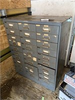 30 DRAWER METAL TOOL CABINET & CONTENTS