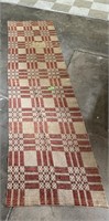 ANTIQUE 1850'S COVERLET LOOK THIS UP HANDMADE