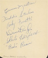 Jimmy Dorsey Orchestra signature cut. GFA Authenti