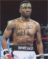 Pernell Whitaker signed 4 weight world champion ph