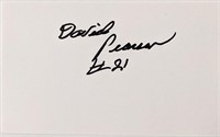 NASCAR legend David Pearson autograph