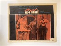 Hot Spell original 1958 vintage lobby card