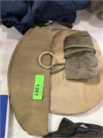 LOT OF VINTAGE MILITARY HATS / ETC