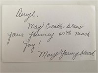 Mary Youngblood original signature