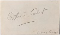 Actress Corinne Calvet autograph