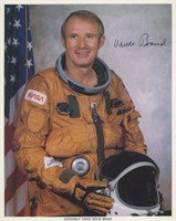 Astronaut Vance Brand signed photo